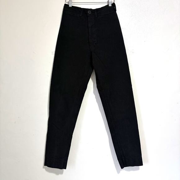JESSE KAMM Ranger 100% Cotton Canvas Pants in Black Size 2 - Picture 6 of 15